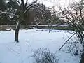 Garten mit Umfassungsmauer