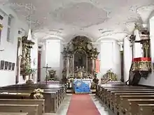 Innenansicht der Pfarrkirche St.&nbsp;Ottilia