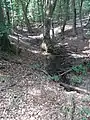 Zufluss über Weg