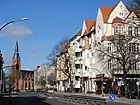 Schmiljanstraße mit Blick auf den Friedrich-Wilhelm-Platz