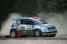Suzuki Swift S1600, Schneebergland-Rallye 2015 (BF: André Kachel)