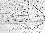 Lageskizze von Carl Schuchhardt Ende des 19.&nbsp;Jahrhunderts