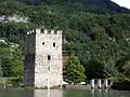 Schnitzturm (Wasserseite)