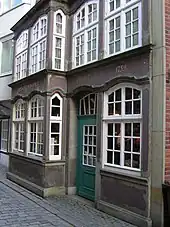 Sandsteinfassade des Amtsfischerhauses