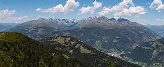 Die Schobergruppe gesehen von der Kreuzeckgruppe