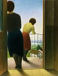 Auf dem Balkon