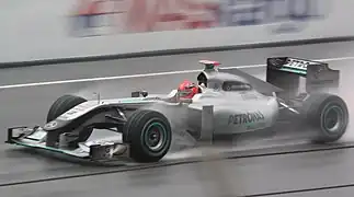 Michael Schumacher beim Qualifying in Malaysia 2010