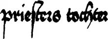 Schwäbische Bastarda, 1496, mit geraden und dem runden r ähnlichen Formen