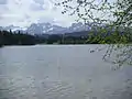 Blick über den See auf den Breitenberg bei Pfronten