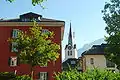 Blick auf die Kirche