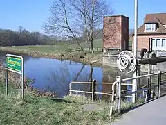 Wehr bei der Mühle von Hobbersdorf