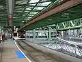 Ein Zug beim Wenden in Vohwinkel
