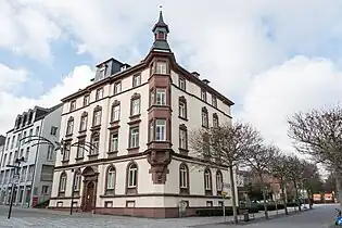 Ecke Rückertstraße/Am Mühltor. Reichsbank,erbaut Ende 19. Jahrhundert