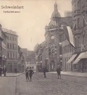 Spitalstraße mit Warenhaus Tietz(Vorläufer des Kaufhofs)um 1900 3