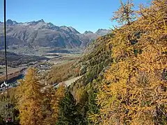 Sessellift von der Alp Languard (2330&nbsp;m)