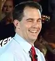Scott Walker (REP), der siegreiche Amtsinhaber