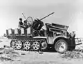 Sd.Kfz. 10/4 erbeutet von Briten in Nordafrika