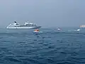 Die Seabourn Quest, Roses, Spanien.