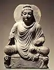 Sitzender Buddha, Gandhara, 2. Jahrhundert n. Chr.