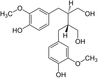 Strukturformel von Secoisolariciresinol