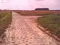 Rechtskurve in Richtung Camphin-en-Pévèle