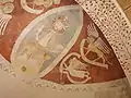 Seccomalerei in der romanischen Apsis der Johanneskirche (13.&nbsp;Jahrhundert)