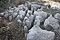 Zerklüftetes Kalkgestein (Karst)