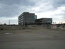 Das erste fertige Gebäude in der Seestadt, das aspern&nbsp;IQ, 2012