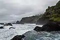 Seixal hoch über dem tobenden Atlantik