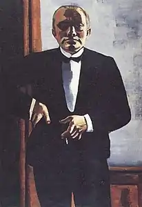 Max Beckmann, Selbstbildnis im Smoking (1927)