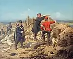 Auf dem Schlachtfeld bei Düppel 1864