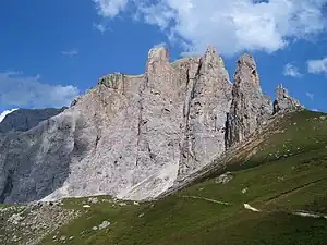 Sellatürme, Erster Sellaturm 2534&nbsp;m