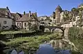 Der Armançon und die Brücke Pont Pinard