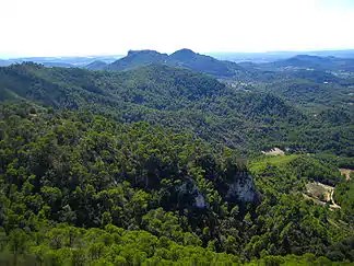 Die Serres de Llevant vom Puig de Sant Salvador