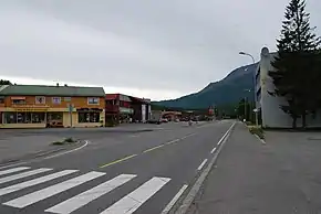 Setermoen: Blick auf die Hauptstraße