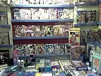 Angebot an pornografischen Magazinen in einem Sexshop in Amsterdam