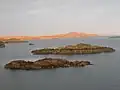 Blick über die Einfahrt auf Aird Ranish