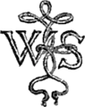 Shakespeare-Knoten als Monogramm