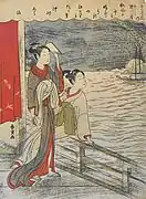 Mond über Shinagawa