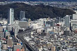 Aussicht auf den Bahnhof Shizuoka