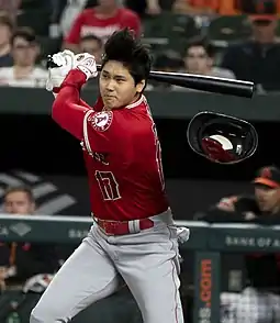 Ohtani bei den Los Angeles Angels