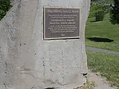 Hinweistafel am Shoshone Park