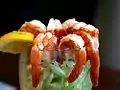 Shrimp-Cocktail mit Salat-Chiffonade