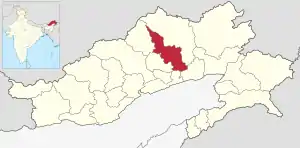 Lagekarte des Distrikts