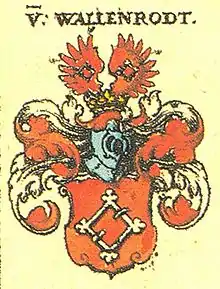 Wappen der Familie von Wallenrode nach Siebmachers Wappenbuch
