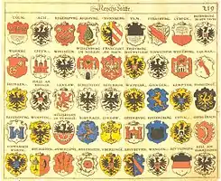 Wappen von Reichsstädten&nbsp;1 (von 1605)