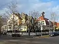 Blick in die Würzburggasse, wo die Siedlung bis zur Fasangartengasse reicht