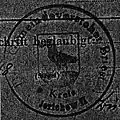 Altes Siegel der Gemeinde Briest