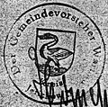 Altes Siegel der Gemeinde Warnau