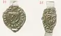 Siegel des Ebbeke von dem Rode 1395 (18) und 1426 (19)